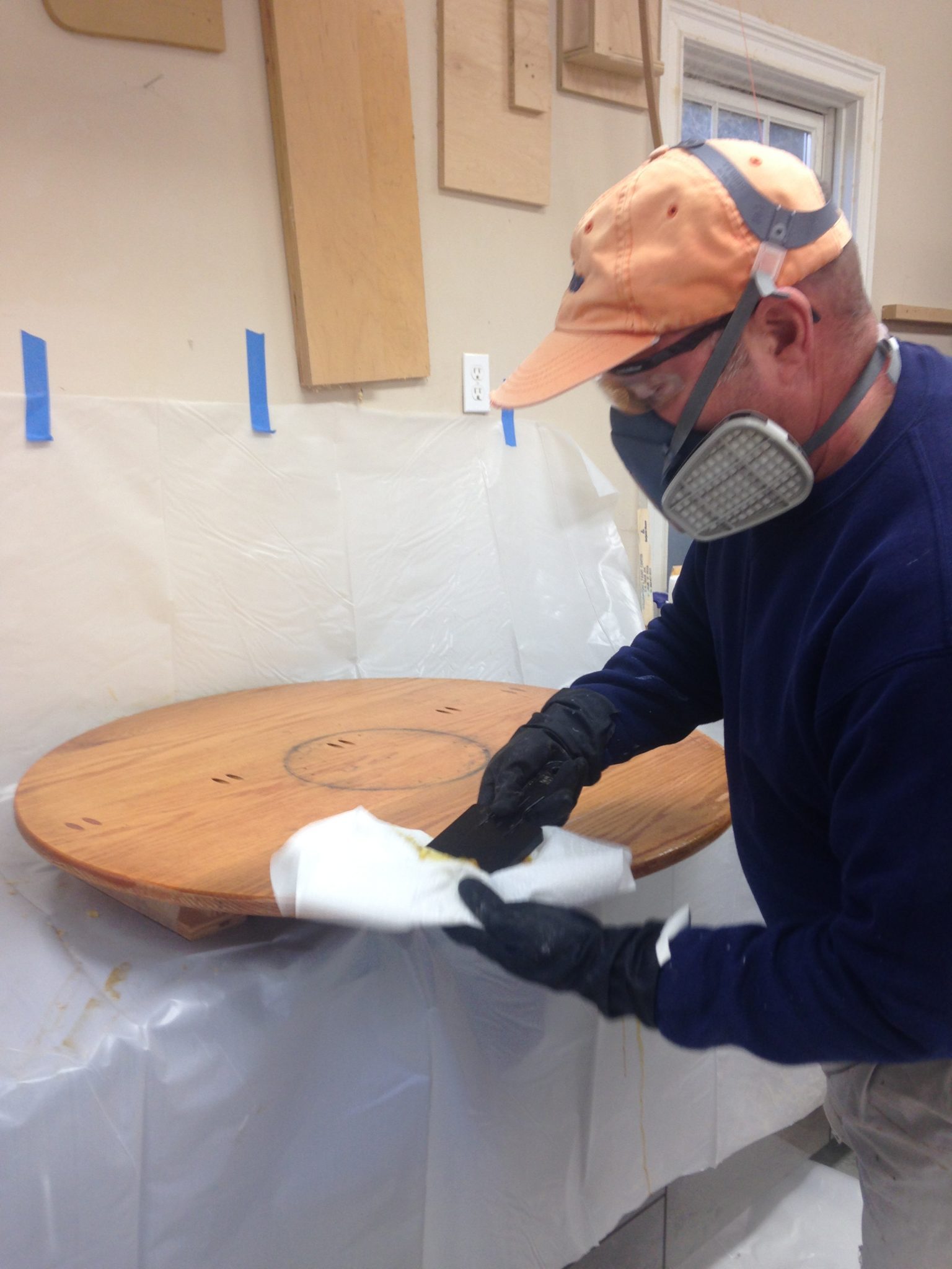 Fine Furniture Table Refinishing Currently in the Shop